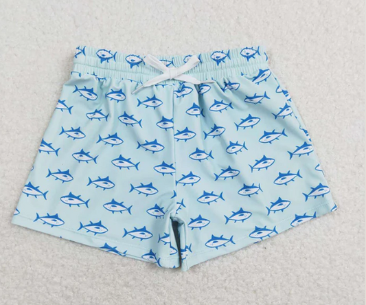 Boys Blue Shark Swimwear