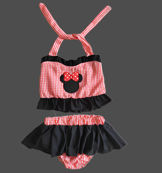 Girls Minnie Mouse Swimsuit