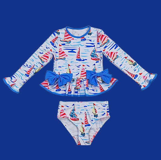 Girls Sailboat swimwear