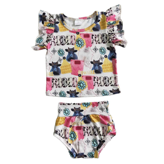 Baby Girls Cowgirl Colorful Set