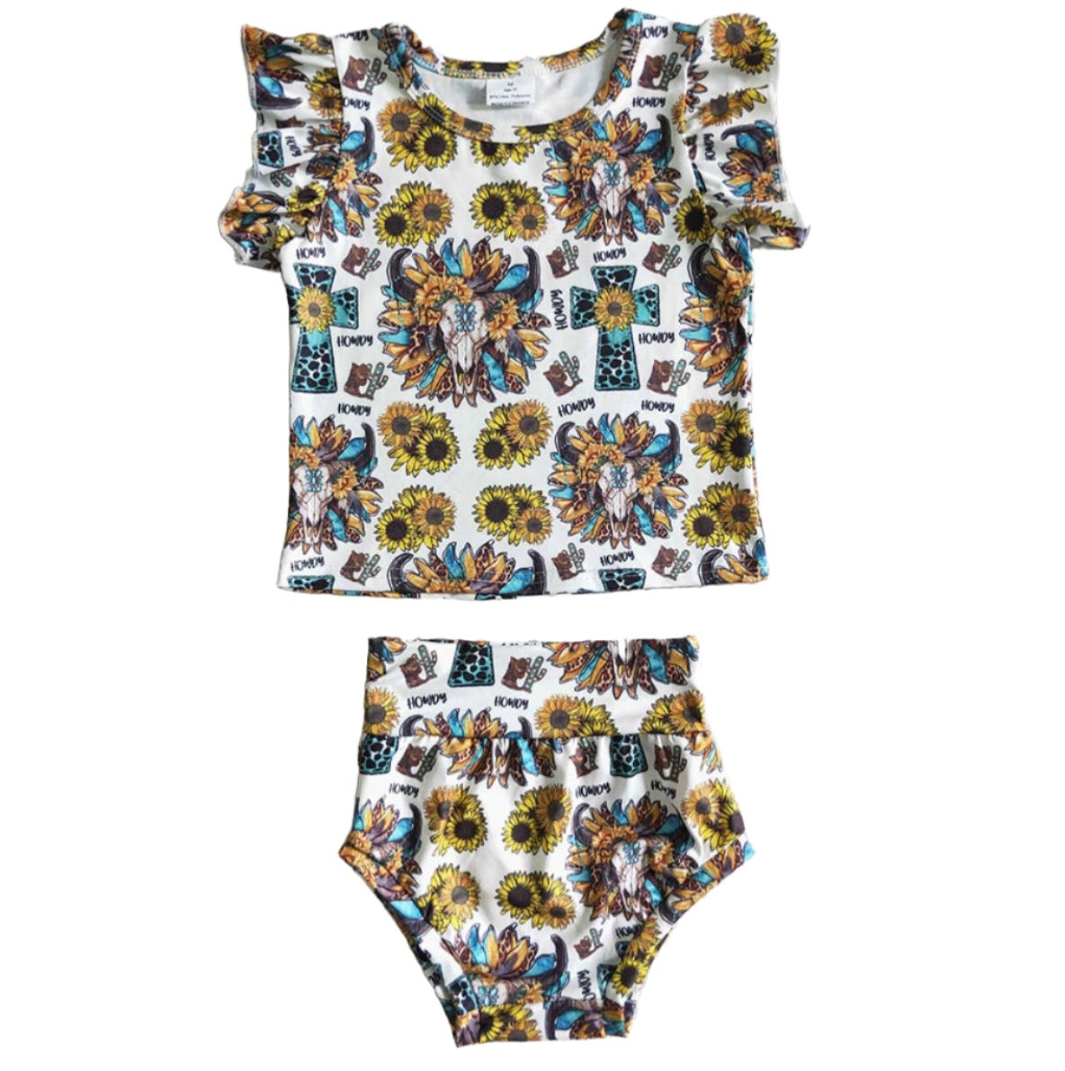 Baby Girls Sunflower Bull Set