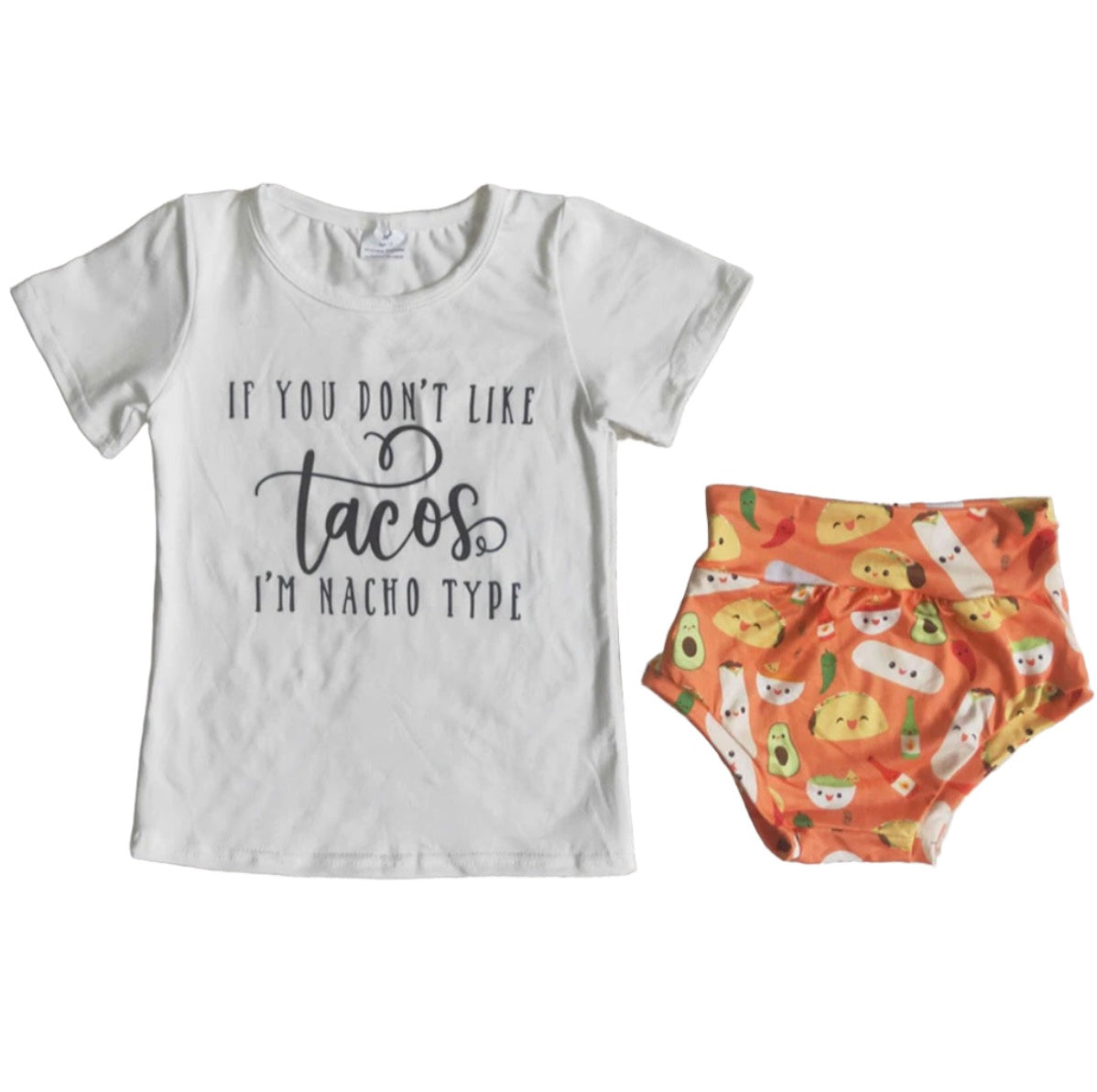 Baby Girls Taco Bummie Set