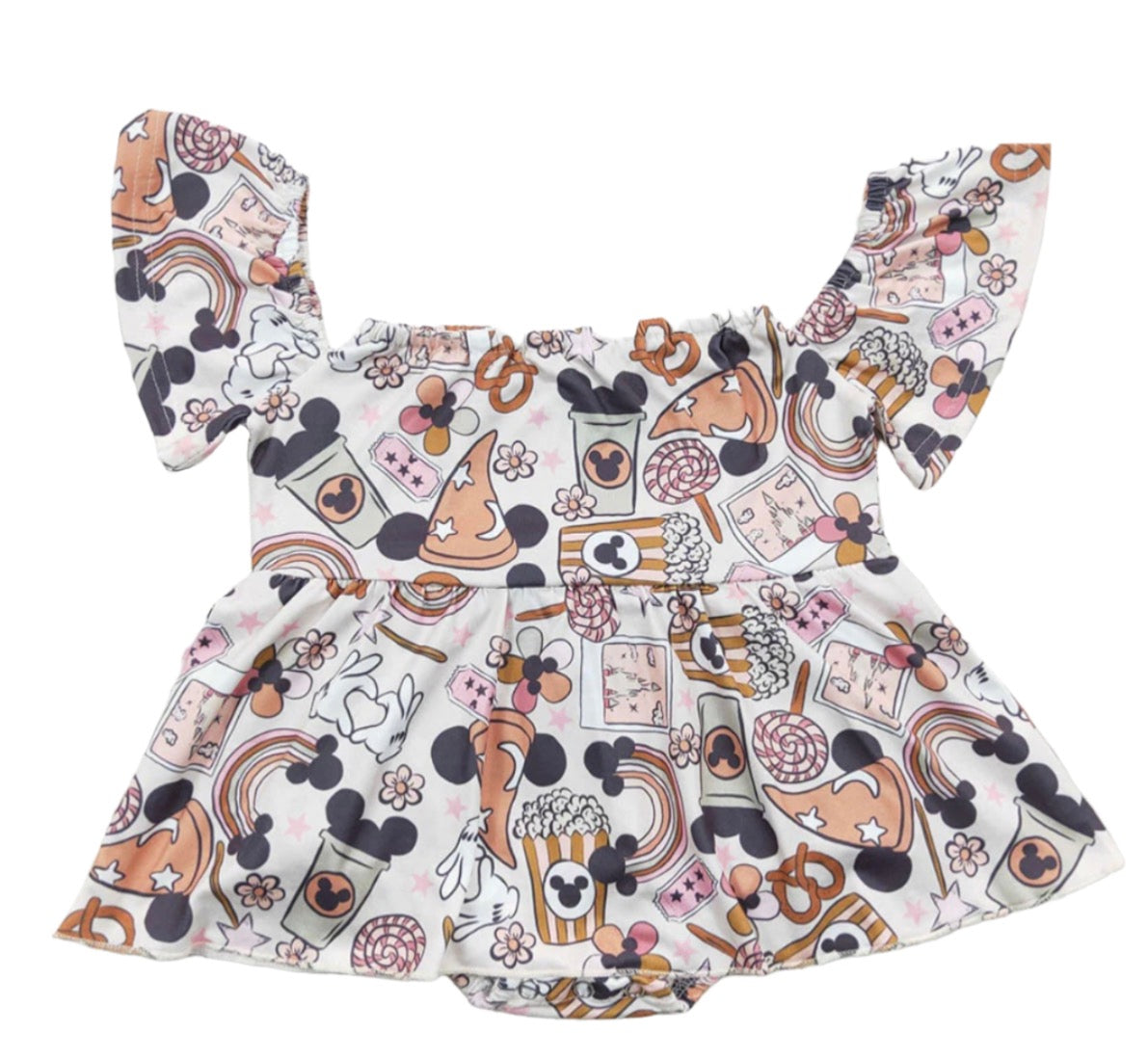 Girls Park Themed Romper Skirt