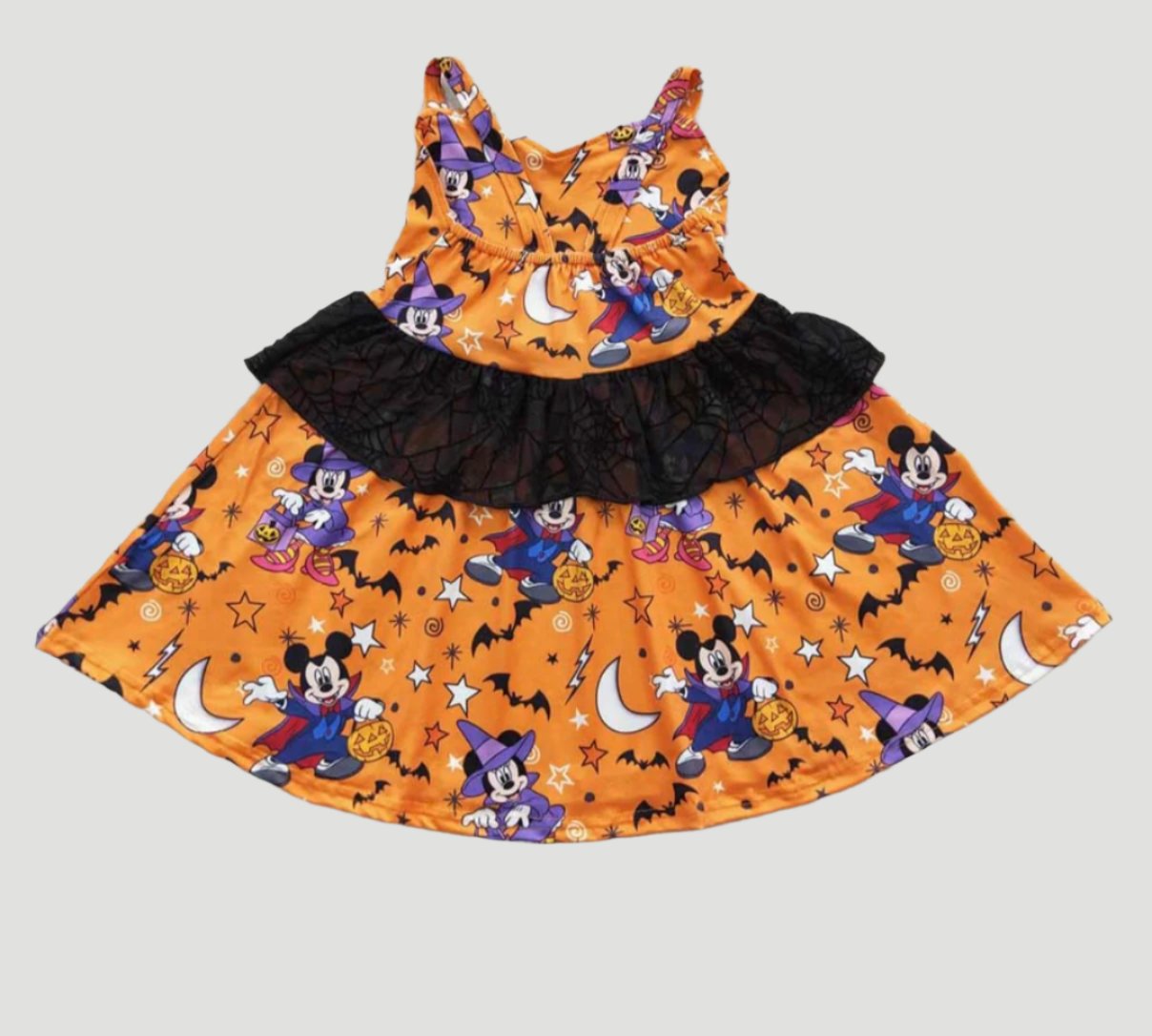 Girls Mickey Halloween Strap Dress