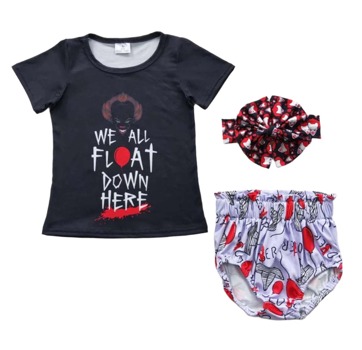 Girls 3Pcs Clown Set (with Bow)