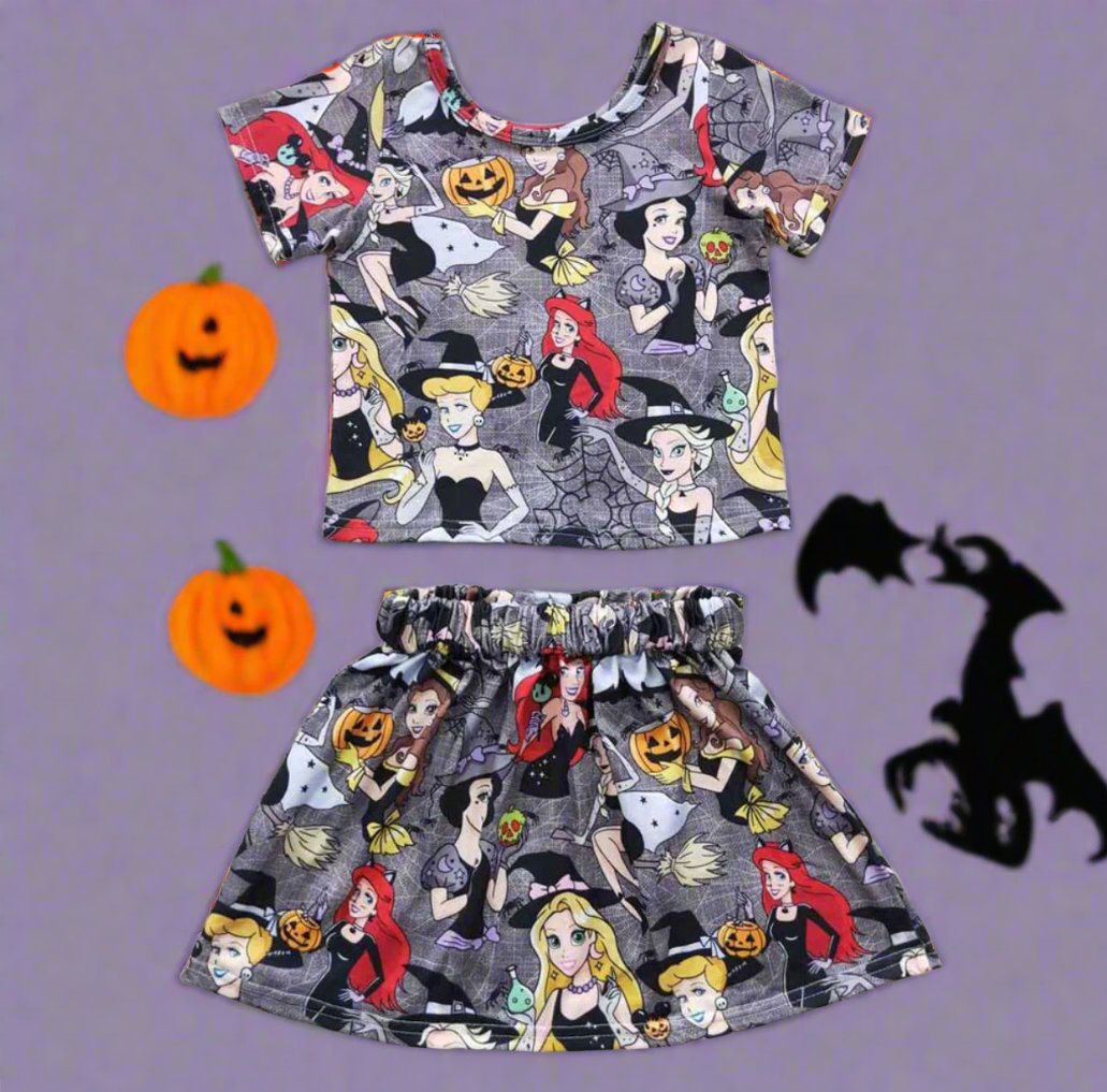 Girls Two Piece Halloween Princess