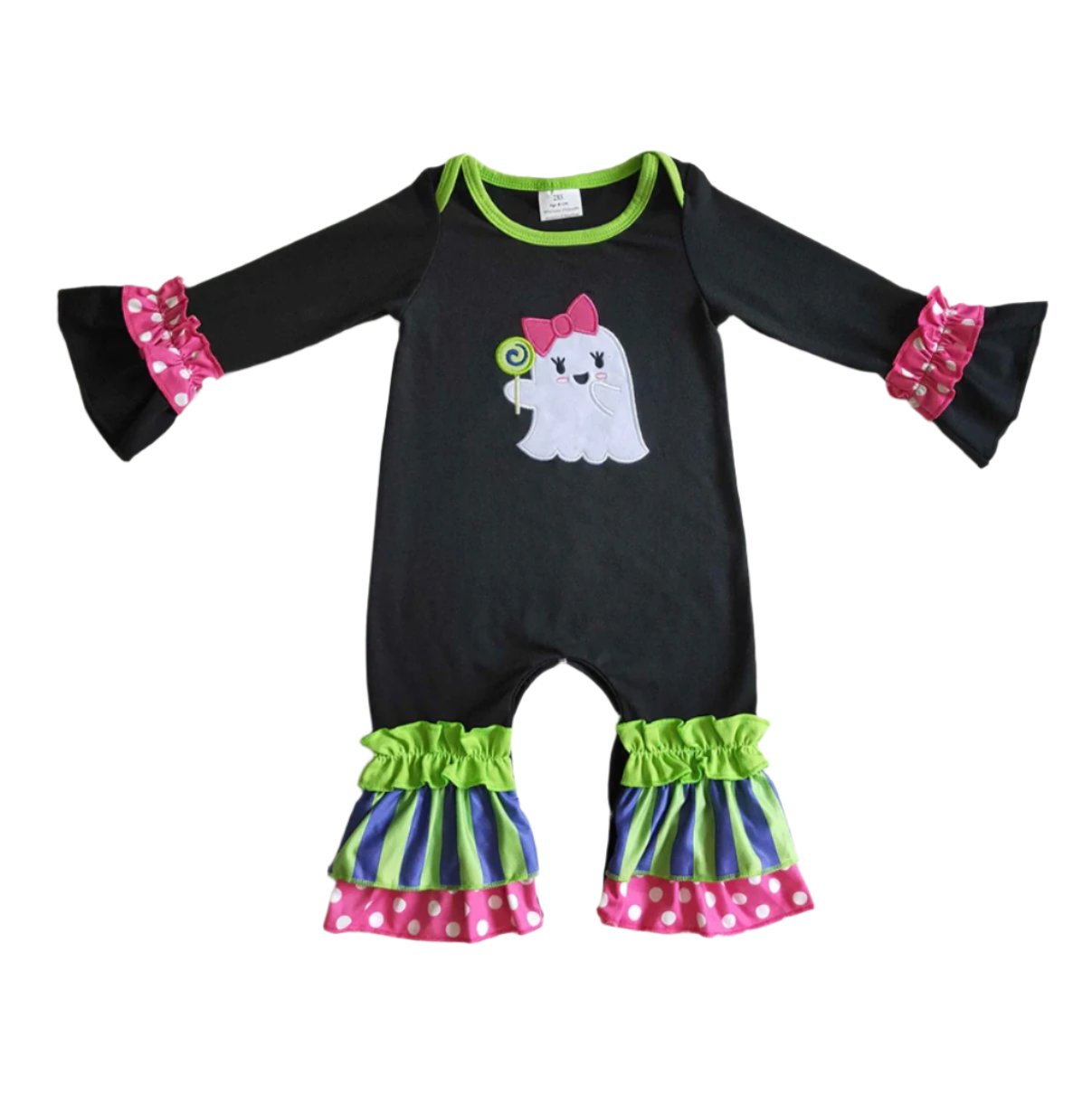 Baby Girls Ghost Lollipop Romper