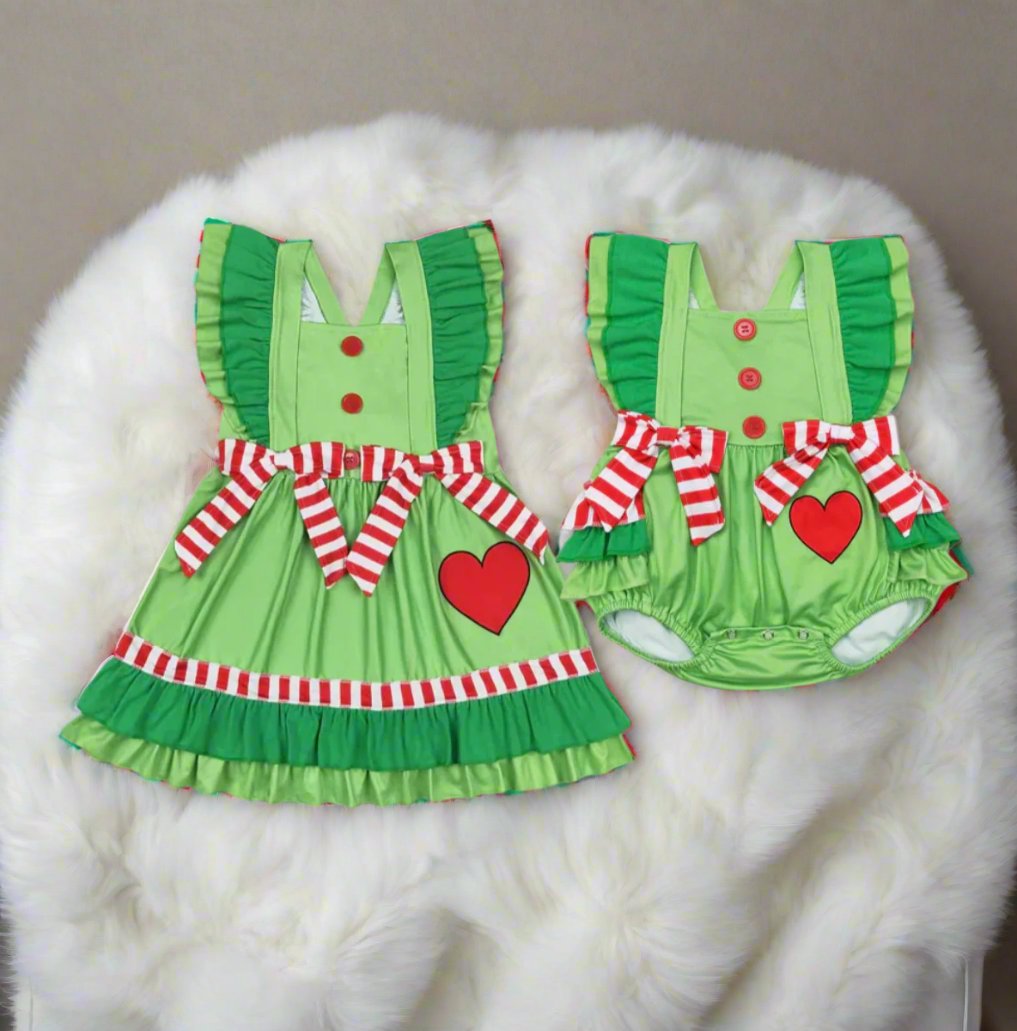 Girls Grinch Dress