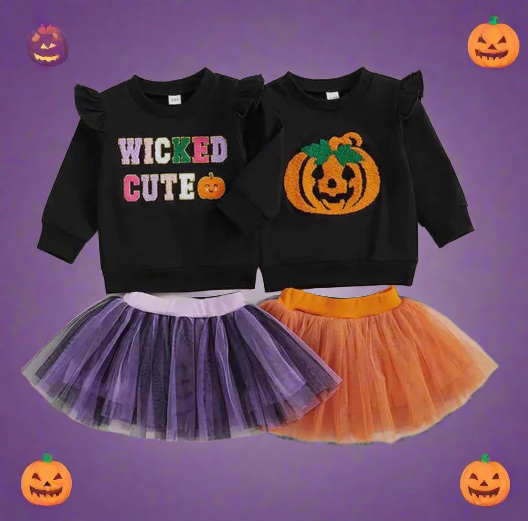 Girls Halloween Tutu Sets