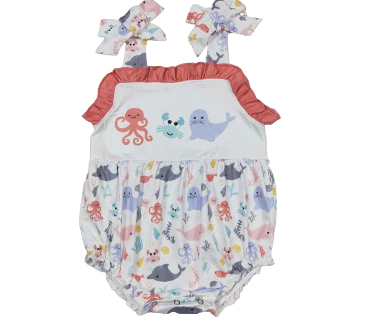 Baby Girls Beachy Romper