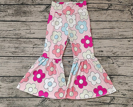 Girls Spring Flowers Bell Bottoms