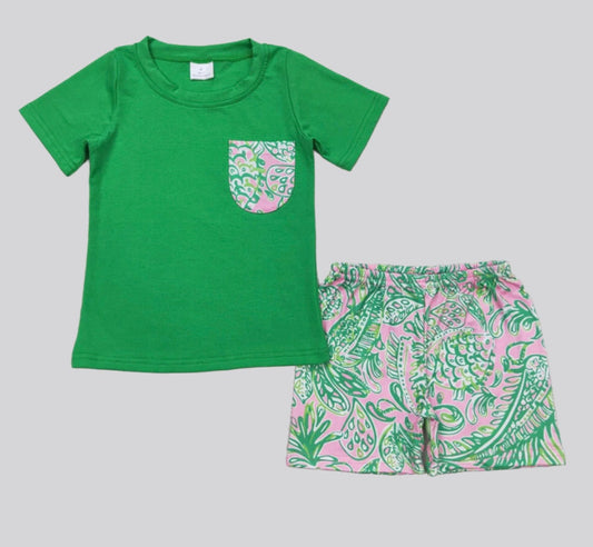 Boys Pineapple Print Set