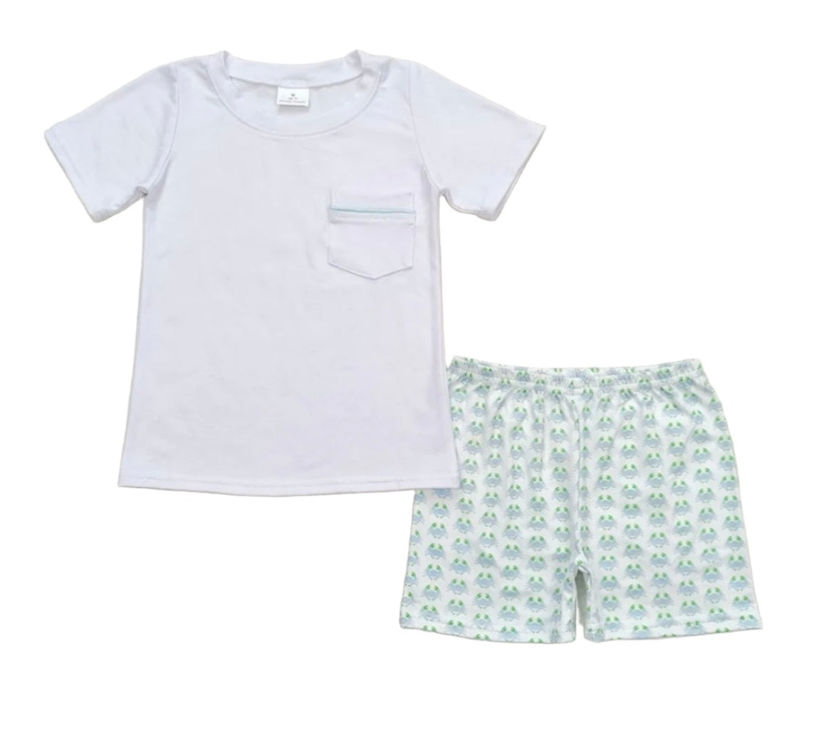 Boys Green Crab Set