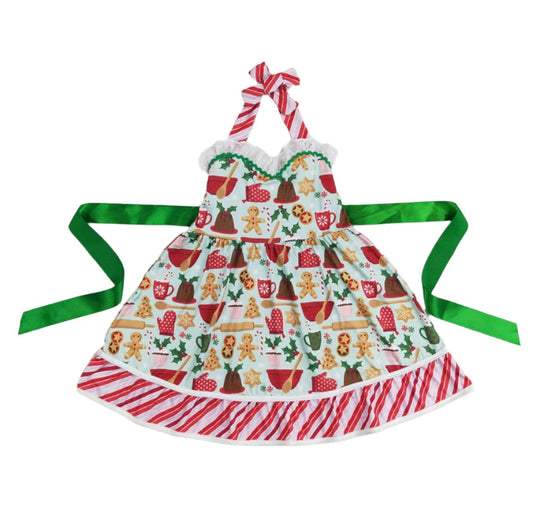 Girls Baking Dress with Back Bow