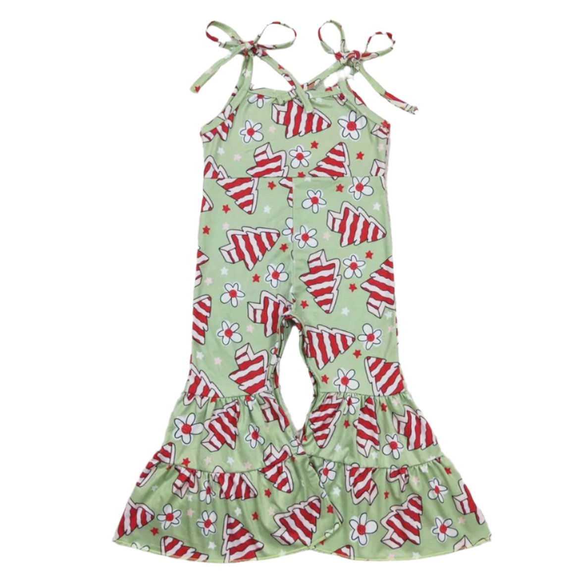 Girls Christmas Tree Cakes Jumpsuit