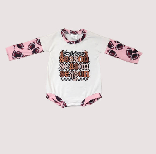 Baby Girls Football Season Romper